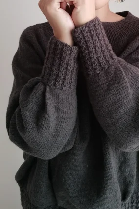 Designer Mamet Knit is wearing Lattice Light sweater