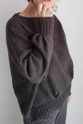 Designer Mamet Knit is wearing Lattice Light sweater