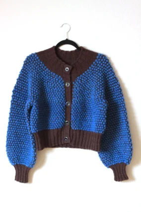 Alternative view of Popcorn Cardi - Blue